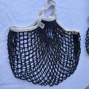 Black Mesh Tote Bag